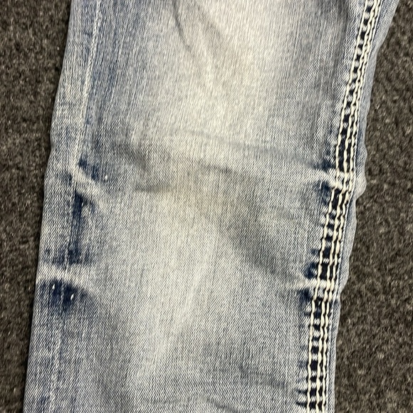 ROCK REVIVAL Rhinestone Nicole Capri Jeans Size 26 Cowgirl Rhinestones Western - Picture 4 of 7